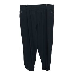 Columbia Omni Shield‎ Black Cargo Joggers Women's Plus Size 1X XL Drawstring